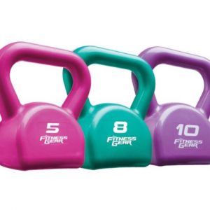 Fitness Gear 23 lb PVC Kettlebell Set